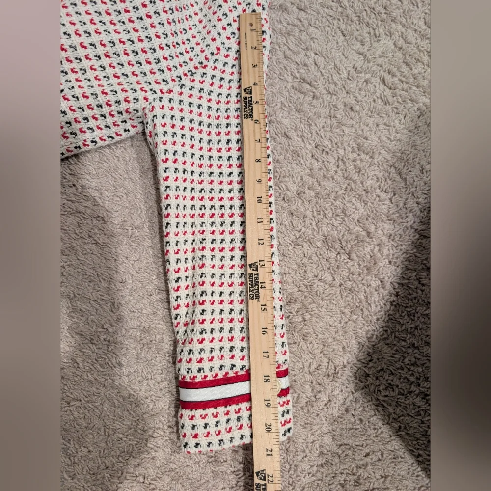 Maje Checked Cotton-Blend Tweed Jacket with Gold Crest Buttons - Picture 12 of 12